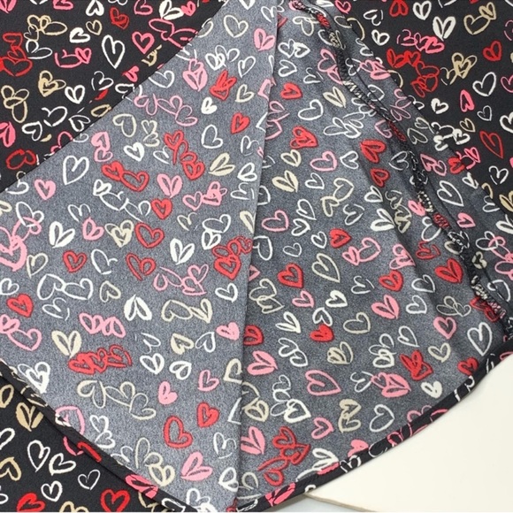 Loft silky midi heart skirt with slit - size 10P - Picture 5 of 11